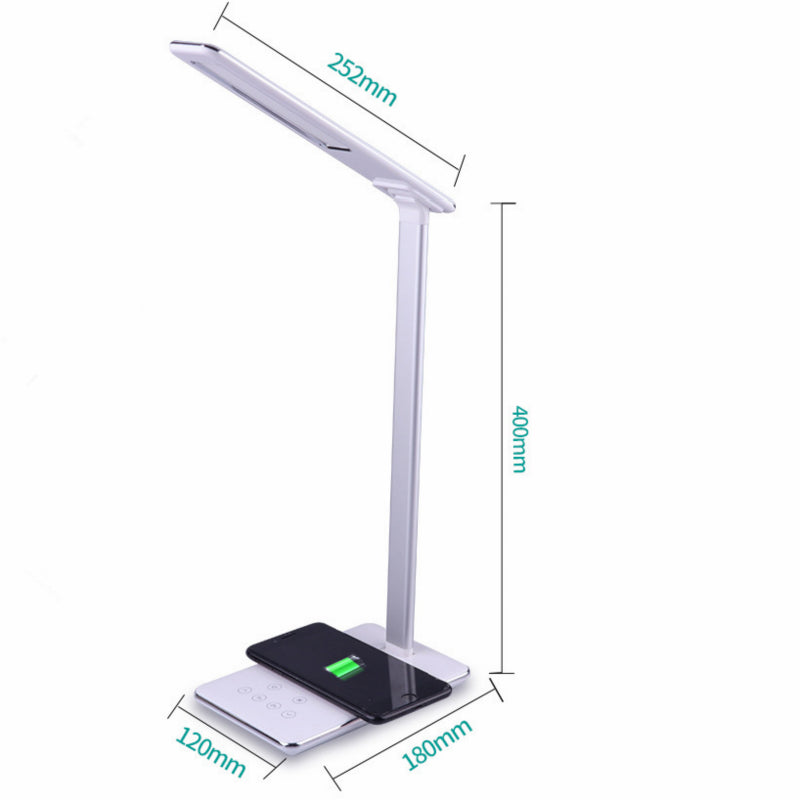 SmartFold LED Desk Lamp with Wireless Charging Stand