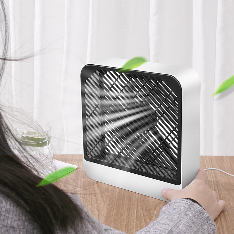Square Simple Household USB Charging Fan