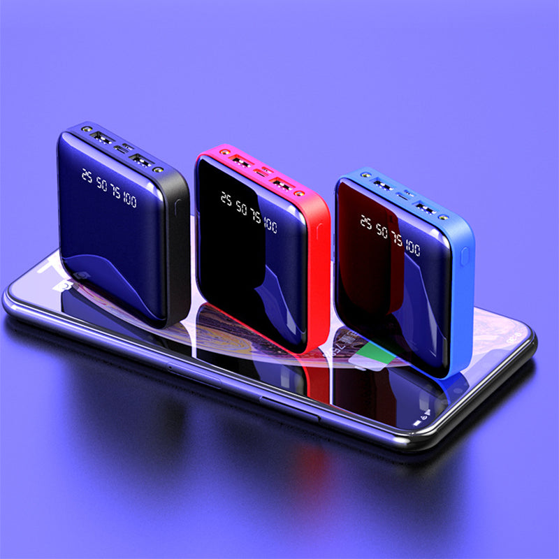 PocketCharge 20000mAh Power Bank with LED Display Mirror Style