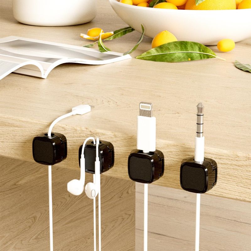 Snap & Organize Wires with Adjustable Magnetic Holders