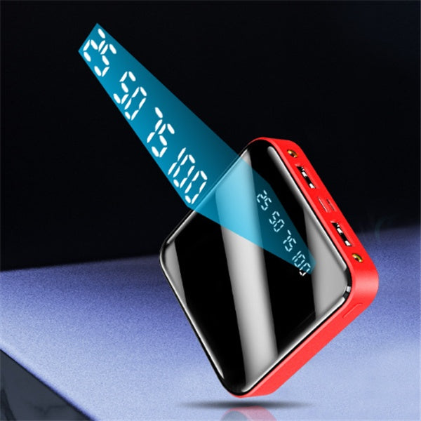 PocketCharge 20000mAh Power Bank with LED Display Mirror Style