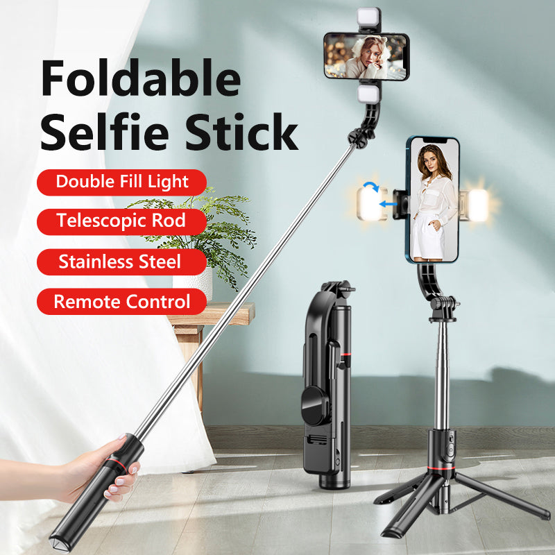 All-in-One Bluetooth Selfie Stick Tripod for Easy Photos