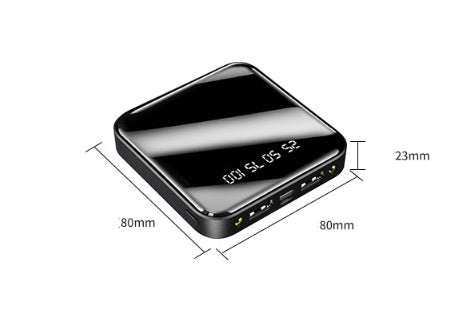 PocketCharge 20000mAh Power Bank with LED Display Mirror Style