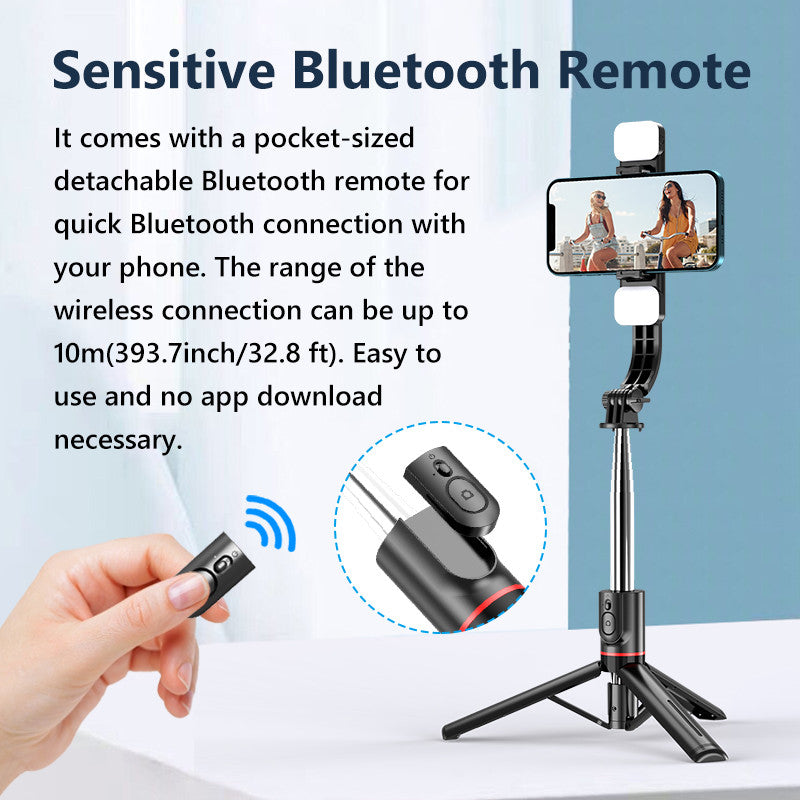 All-in-One Bluetooth Selfie Stick Tripod for Easy Photos