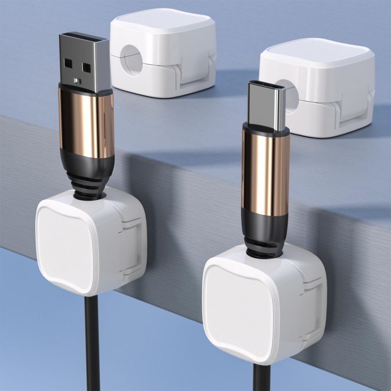 Snap & Organize Wires with Adjustable Magnetic Holders