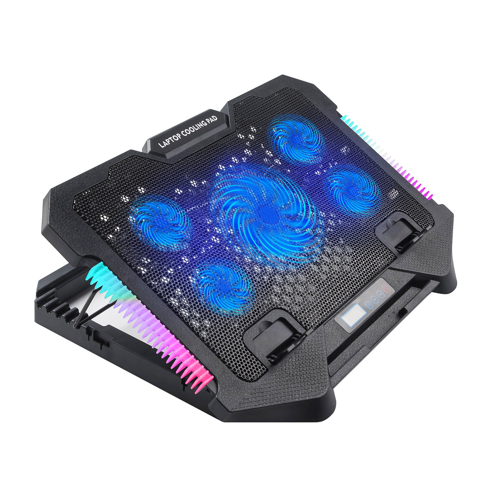 CoolFlow RGB Laptop Cooling Pad – Fast Quiet Cooling