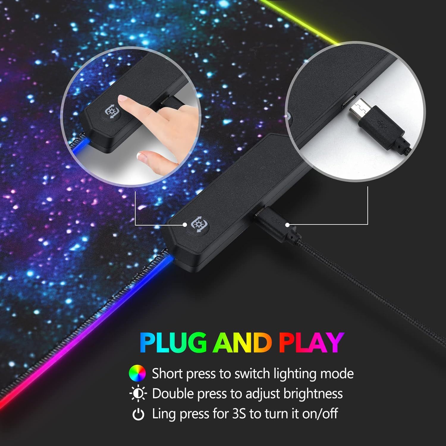 Glow Up Your Desk with RGB Gaming Mouse Pad