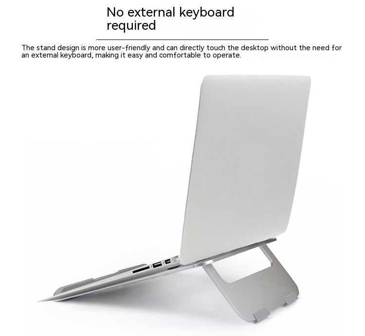 Foldable Aluminium Laptop Stand for Comfort Anywhere