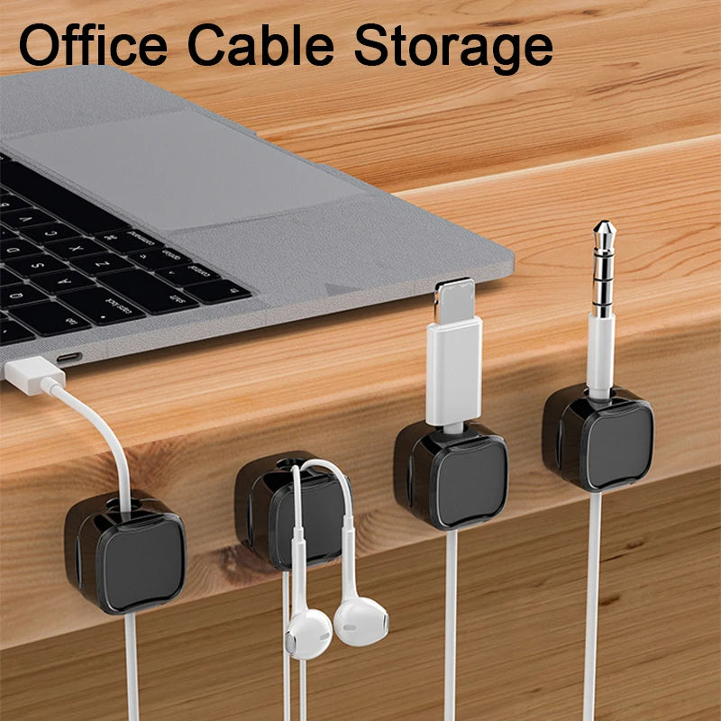 Snap & Organize Wires with Adjustable Magnetic Holders