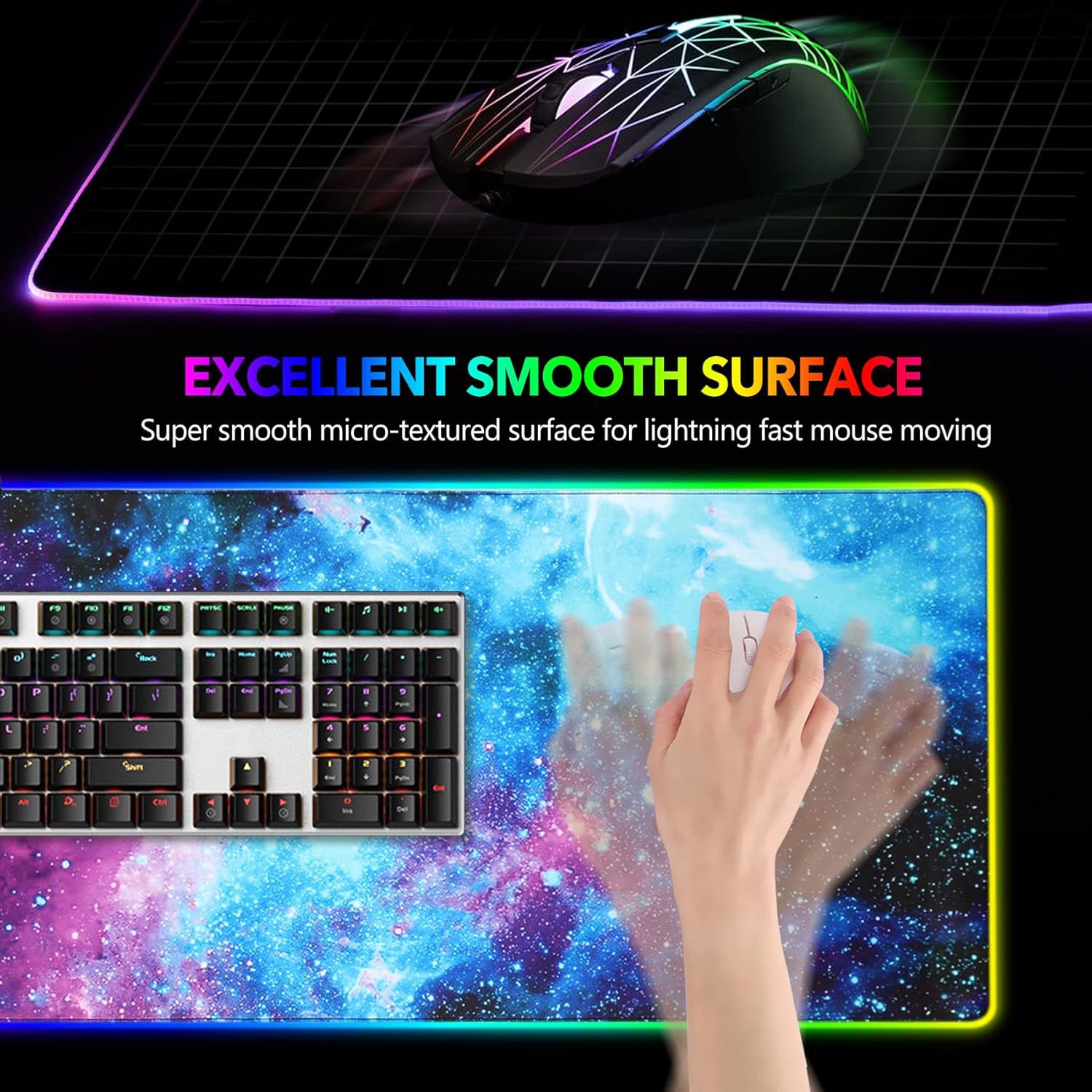 Glow Up Your Desk with RGB Gaming Mouse Pad